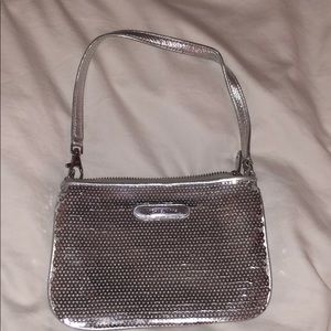 Silver sequined Michael Kors wristlet for sale!